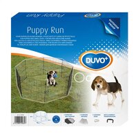Puppyren met deur &amp; net &amp; haken zwart