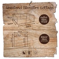 Konijnenren Silvest Cottage Wit &ndash; Buitenren voor konijnen en cavia&rsquo;s