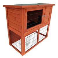 Woodland Konijnenhok Raymond Classic &ndash; Houten buitenhok voor konijnen en cavia&rsquo;s