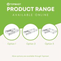 Werpkist + Uitloopren Maat 290 x 145 x 46 cm