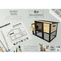 Konijnenhok Woodland Bunny Barn &ndash; Houten konijnenhok
