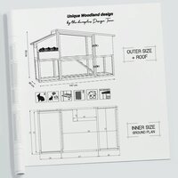 Konijnenhok Woodland Bunny Barn &ndash; Houten konijnenhok