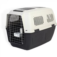 Reisbench - transportbox IATA deluxe wit/antraciet M