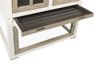 Houten Kippenhok Condo Scandic Wit &ndash; Flamingo Buitenhok met Ren voor 2-3 Kippen