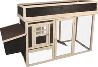 Houten Kippenhok Flora Country Bruin &ndash; Flamingo Buitenhok met Ren voor 2-3 Kippen