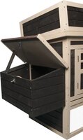 Houten Kippenhok Flora Country Bruin &ndash; Flamingo Buitenhok met Ren voor 2-3 Kippen