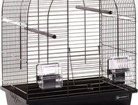 Vogelkooi Klara 1 &ndash; Brons/Zwarte Binnenkooi voor Parkieten en Kanaries