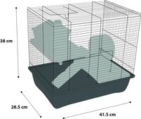 Hamsterkooi Enzo 2 Bordeaux Zwart