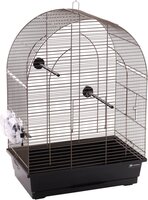 Vogelkooi Klara 2 &ndash; Taupe/Zwarte Binnenkooi voor Parkieten en Kanaries