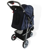 Hondenbuggy Modern Donkerblauw 3 wielen