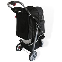 Hondenbuggy Modern - Zwart - 3 Wielen