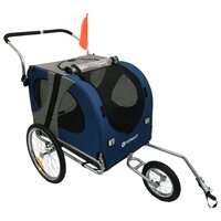 Easy Flow Hondenfietskar - Met Jogger Functie - Blauw - Medium
