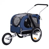 Easy Flow Hondenfietskar - Met Jogger Functie - Blauw - Medium