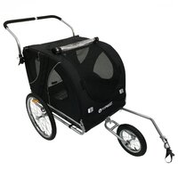 Easy Flow Hondenfietskar - Met Jogger Functie - Zwart - Large