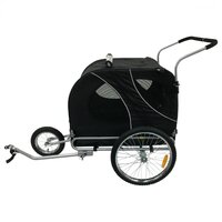 Easy Flow Hondenfietskar - Met Jogger Functie - Zwart - Large