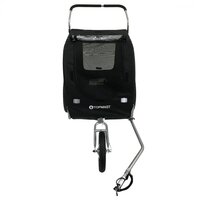 Easy Flow Hondenfietskar - Met Jogger Functie - Zwart - Large