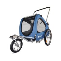 Hondenfietskar Streamline - Met Jogger Functie en Draaibaar voorwiel - Blauw
