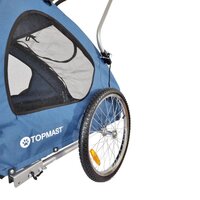 Hondenfietskar Streamline - Met Jogger Functie en Draaibaar voorwiel - Blauw