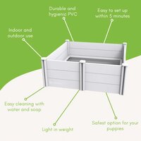 Werpkist + Uitloopren Maat 230 x 115 x 76 cm Extra Hoog