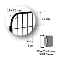 Puppyren ZECTA ZWART 162x140x80CM