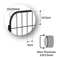 Puppyren KAZAN ZWART M 109x72x72CM