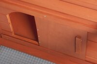 Konijnenhok Atto Classic Bruin &ndash; Houten buitenhok met lade