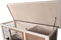 Konijnenhok Flamingo Combi 2 Urban &ndash; Dubbel Houten Buitenhok met 2 Afsluitbare Verdiepingen voor Konijnen 122x50x102 cm