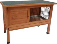 Konijnenhok Bunny Classic Bruin &ndash; Compact houten buitenhok voor konijnen en cavia&rsquo;s