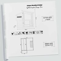 Houten Kippenhok Cackleberry Cabin &ndash; Woodland Design Buitenhok voor 2 Kippen 