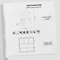 Houten Kippenhok Cackleberry Cottage &ndash; Woodland Design Buitenhok voor 3-4 Kippen