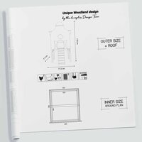 Kippenhok Duvo Dutch House &ndash; Houten Kippenhok Zaanse Stijl met Loopbrugje voor 2 Kippen 71,5x76,5x118 cm