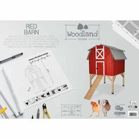 Kippenhok Woodland Design Red Barn &ndash; Houten kippenhok met legbakken