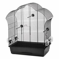 Vogelkooi Inter-Zoo Laura 3 Zwart &ndash; Parkietenkooi met zwarte tralies 60x34x71 cm