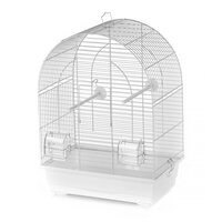 Vogelkooi Duvo Lusi 1 &ndash; Witte Binnenkooi voor Parkieten en Kanaries