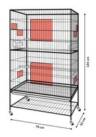 Voli&egrave;re Sumba &ndash; witte Binnenvoli&egrave;re voor Parkieten en Kanaries