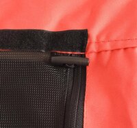 Hondenfietskar Flamingo Romero Rood/Grijs &ndash; Compacte Opvouwbare Fietskar voor Fiets &amp; E-bike 59,5x43x51 cm