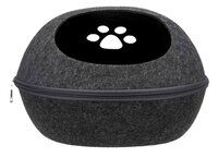 Kattenmand Trixie Relax Iglo Liva Antraciet &ndash; Knusse Vilten Kattenmand met Kussen 40x24x47 cm