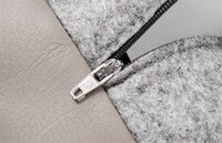 Bia bed kunstleer hoes hondenmand taupe