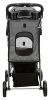 Hondenbuggy Trixie Grijs &ndash; Inklapbare Buggy met 4 Wielen &amp; Eenhandsbediening tot 11 kg 47x100x80 cm