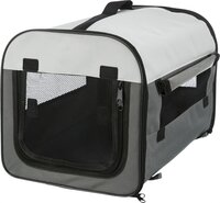 Reismand Trixie Grijs &ndash; Opvouwbare Reisbench voor Hond &amp; Kat met Transporttas &ndash; 3 Maten: 60 / 80 / 95 cm