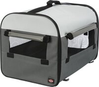 Reismand Trixie Grijs &ndash; Opvouwbare Reisbench voor Hond &amp; Kat met Transporttas &ndash; 3 Maten: 60 / 80 / 95 cm