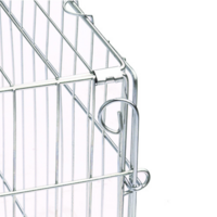 Konijnenren Topmast Verzinkt Staal Maat XL &ndash; Ruime Inklapbare Buitenren voor Konijnen &amp; Knaagdieren 144x112x60 cm