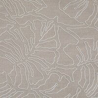 Hondenmand Zolux Naya Taupe &ndash; Zachte Gewatteerde Hondensofa met Bladprint &ndash; 3 Maten: 45 / 55 / 65 cm