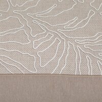 Hondenmand Zolux Naya Taupe &ndash; Zachte Gewatteerde Hondensofa met Bladprint &ndash; 3 Maten: 45 / 55 / 65 cm