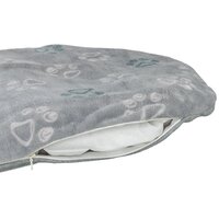 Hondenkussen Trixie Jimmy Soft Ovaal Lichtgrijs &ndash; Zacht Pluche Ligkussen &amp; Binnenkussen &ndash; 8 Maten: 44x31 t/m 105x68 cm