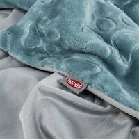 Hondendeken Trixie Barry Softpluche Blauw/Grijs &ndash; Zachte Tweelaags Deken met Velours-look &ndash; 2 Maten: 100x75 / 150x100 cm