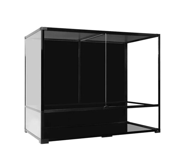 Terrarium knockdown Zwart 112x60x90cm