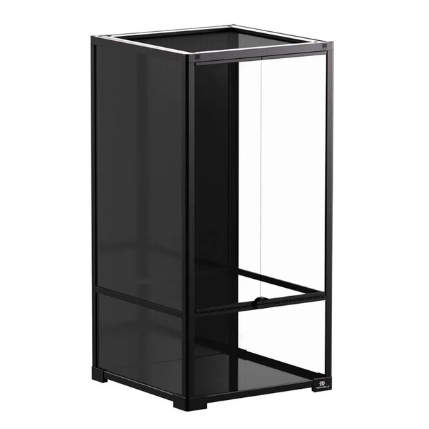 Terrarium knockdown Zwart + terrariumkast 45x45x166cm