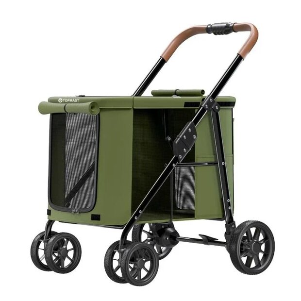 Hondenbuggy Free Life Olijfgroen