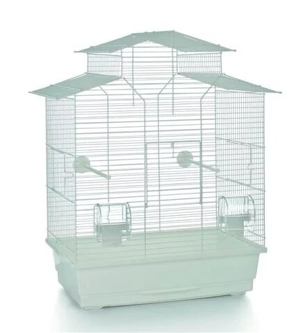 Vogelkooi Duvo+ Iza 2 &ndash; Witte Binnenkooi voor Parkieten en Kanaries